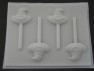 2449 Witch Hat Chocolate or Hard Candy Lollipop Mold